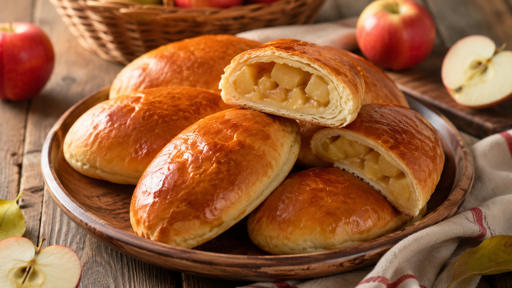Пирожки с яблоками и корицей (рассыпчатые)